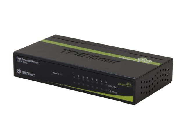 TRENDnet TE100-S80G Unmanaged 8-Port GREENnet Switch