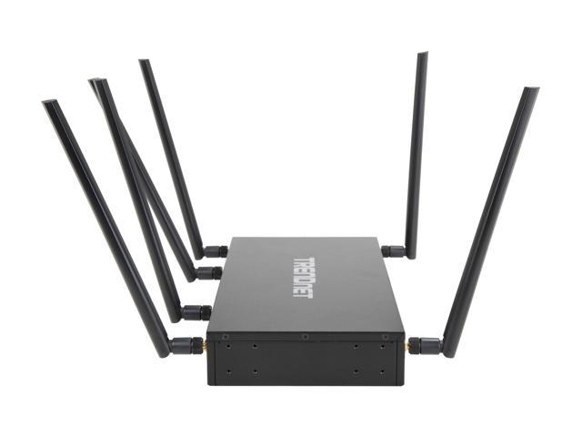 black TRENDnet AC3000 Tri-Band Wireless Gigabit Dual-WAN VPN SMB Router,TEW-829DRU,MU-MIMO Wave 2,Internet Router,Whole Office/Home wifi,Pre-Encryped Wireless,QoS,Inter-VLAN routing 