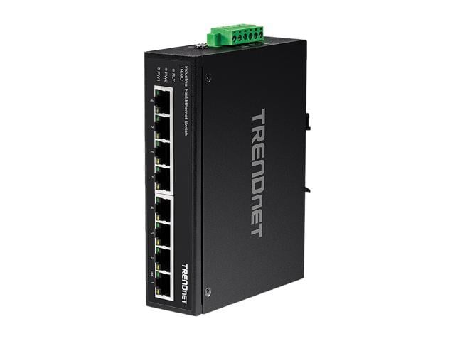 Trendnet 8-port Industrial Unmanaged Fast Ethernet Din-rail Switch, Ti 