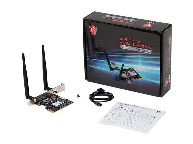 MSI Dual Band AC WiFi Bluetooth 4.2 Long Range Wireless PCIe