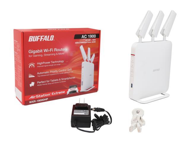 Buffalo Wxr 1900dhp Airstation Extreme Ac 1900 Gigabit Dual Band Wireless Router Newegg Com