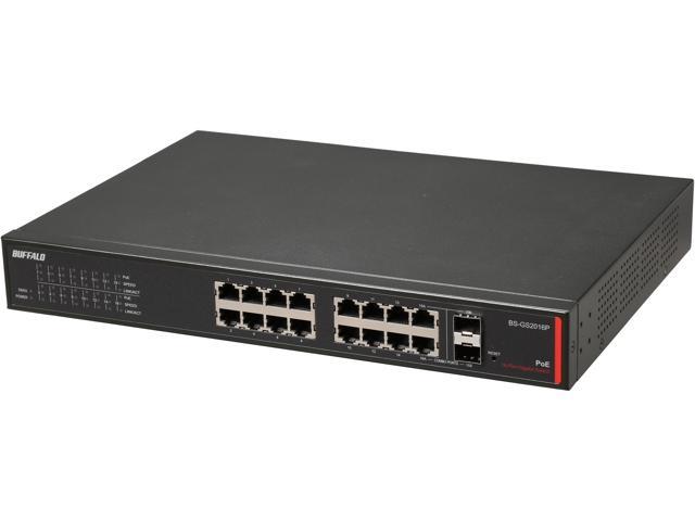 Buffalo BS-GS2016P 16-Port Gigabit Green Ethernet PoE Web 