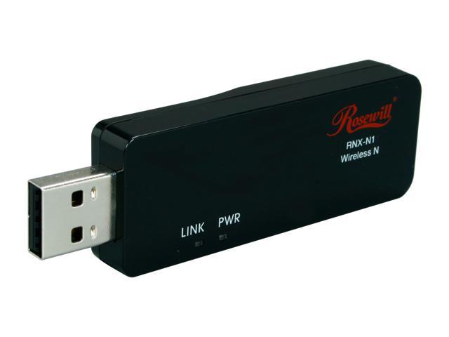 Rosewill RNX-N1 Wireless-N 2.0 Dongle (2T2R) IEEE 802.11b/g/n USB2.0 Up to 300Mbps Data Rates/ WPA/WPA2 (AES, 64,128-WEP with shared-key authentication) Cisco CCS V1.0, V2.0 and V3.0 compliant Vista/Win7/MAC