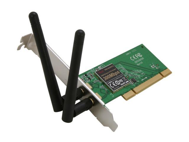 Rosewill RNX-N250PC2 - Wireless N300 Wi-Fi Adapter - IEEE 802.11b/11g/11n, (2T2R), Up to 300 Mbps Data Rates, PCI Interface