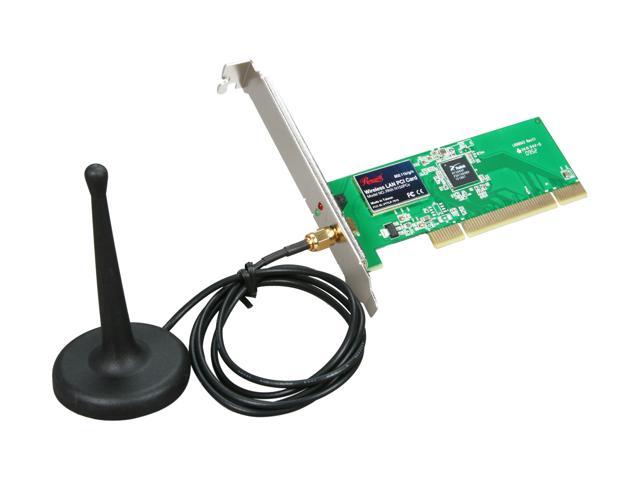 Rosewill RNX-N150PCx, Wireless N150 Wi-Fi Adapter, IEEE 802.11b/11g/11n, (1T1R) Up to 150Mbps Wireless Data Rates, PCI 2.2 Interface