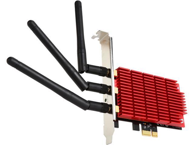 Rosewill RNX-AC1900PCE, Dual Band Wireless AC1900 Wi-Fi Adapter for Desktop, Up to 1300 Mbps (5.0 GHz) + 600 Mbps (2.4 GHz) Wireless Data Rates, PCI-Express Interface, 3 x External Antennas