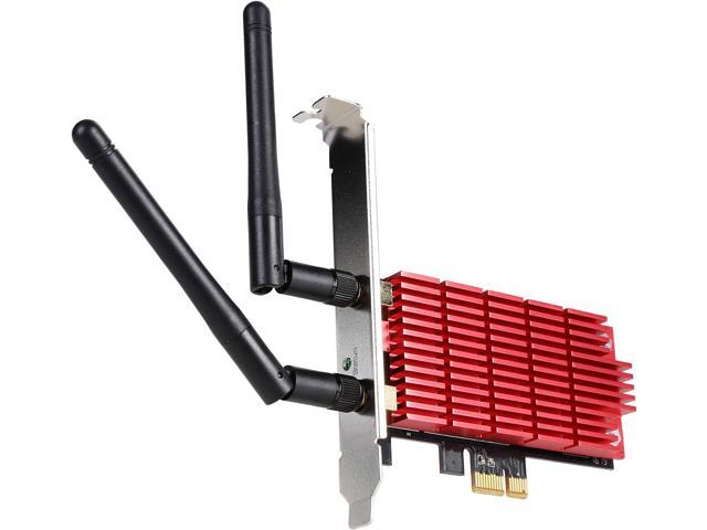 Rosewill RNX-AC1300PCE WiFi Adapter / Wireless Adapter / PCI-E Network Card , 802.11AC Dual Band AC1300 PCI Express Network Adapter, 2.4 GHz 400 Mbps + 5 GHz 867 Mbps, Include Low-profile Bracket