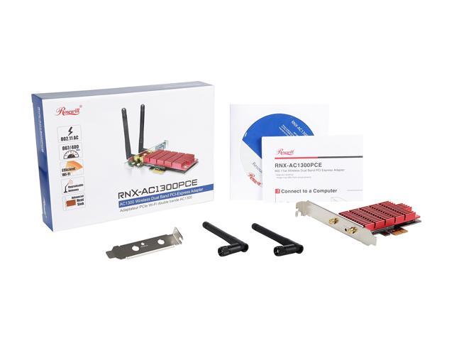 Rosewill RNX-AC1300PCE Wi-Fi Adapter / Wireless Adapter / PCI-E Network ...