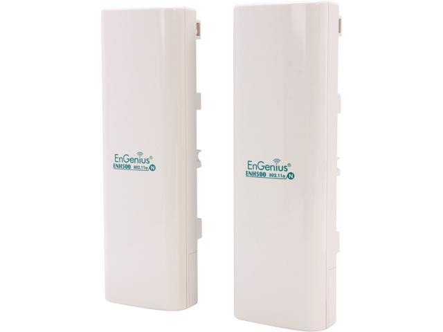 EnGenius N-ENH500 Kit(2 x ENH500) N300 Business-Class, Long Range 5 GHz Wireless Bridge / Access Point