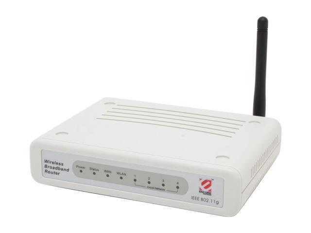 ENCORE ENHWI-G(3) 54 Mbps Broadband Wirelss Router with 4-swit IEEE 802.11b/g