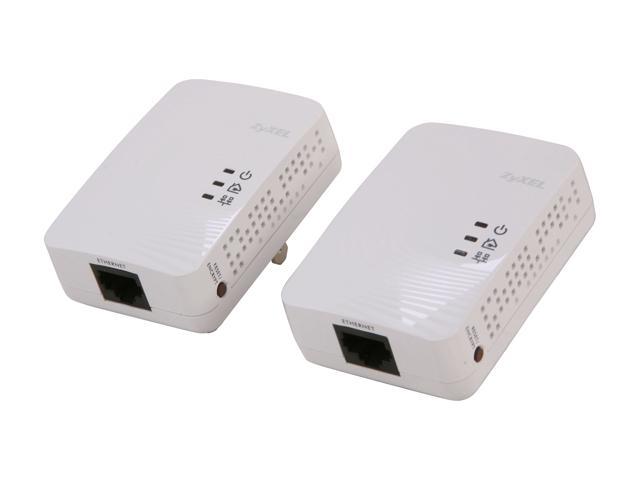 ZyXEL 500 Mbps Mini Powerline AV Ethernet Adapter Kit (PLA4201KIT)