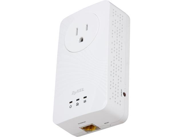 ZyXEL PLA5215 Powerline Gigabit Pass-Thru Ethernet Adapter Up to 600Mbps