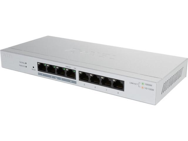 ZyXEL GS1200-8HP,US,8-port GbE Web Managed PoE Switch - Newegg.com