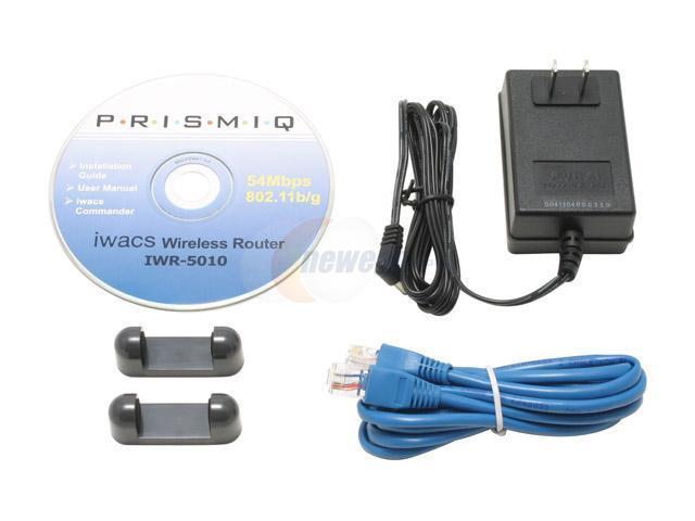 Open Box: PRISMIQ IWR 5010 COMMANDER WIRELESS ROUTER 54M w/ iwacs ...