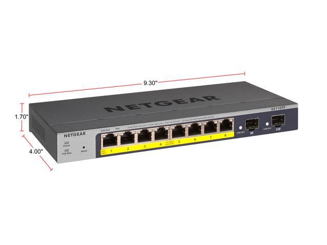 NETGEAR Smart 8-port Gigabit PoE Smart Managed Switch - Newegg.com