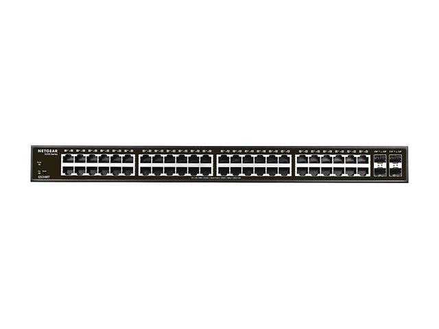 NETGEAR 52-Port Gigabit Ethernet Smart Switch (GS348T) - with 4 x 1G SFP -  Newegg.com