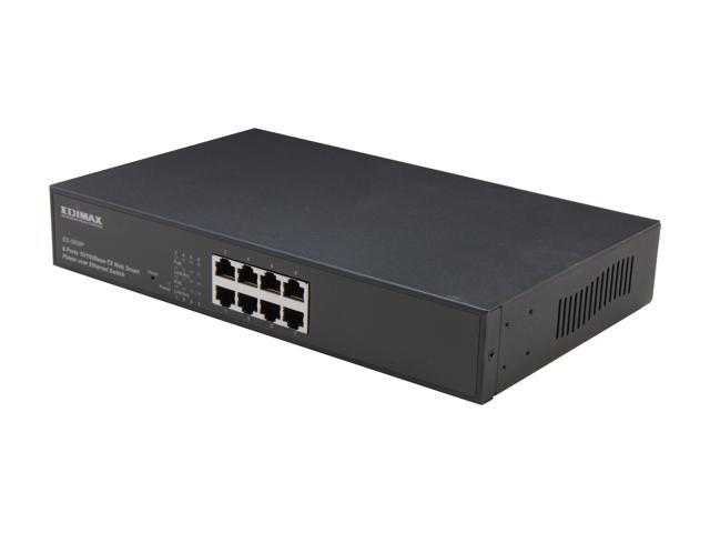 EDIMAX ES-5808P Smart 8-Port Desktop PoE Web Smart Fast Ethernet Switch