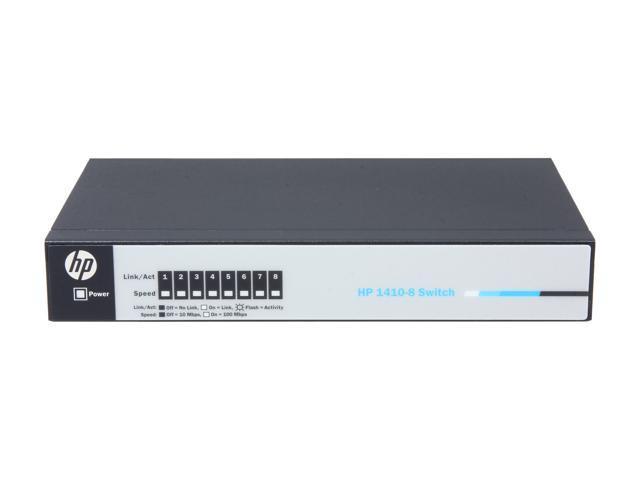 1410-8 8-Port Fast Ethernet Switch HP J9661A 