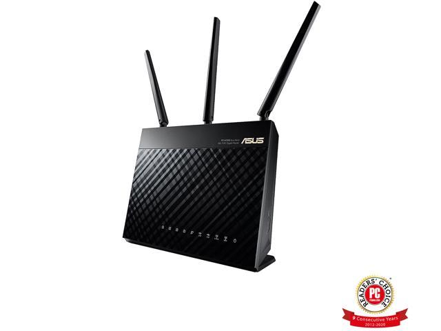 ASUS AC1900 Wi-Fi Dual-band 3x3 Gigabit Wireless Router with AiProtection Network Security Powered by Trend Micro, AiMesh Whole Home Wi-Fi System Compatible (RT-AC68U)