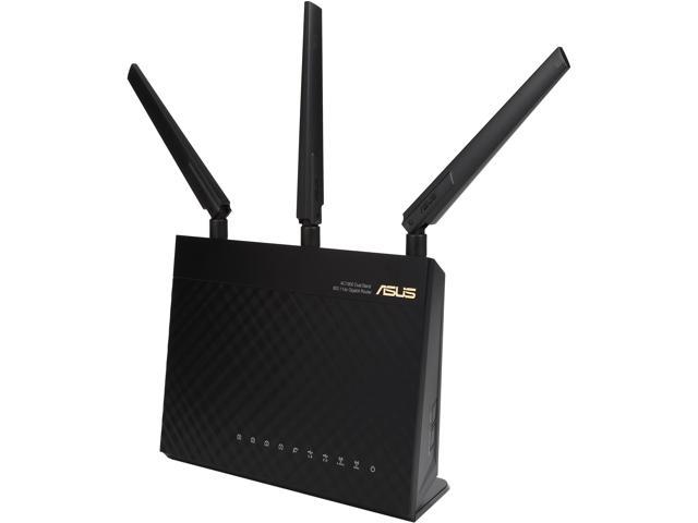ASUS RT-AC68P Wireless-AC1900 Dual Band Gigabit Router IEEE 802.11ac, IEEE 802.11a/b/g/n AiProtection with Trend Micro for Complete Network Security-Certified Refurbished