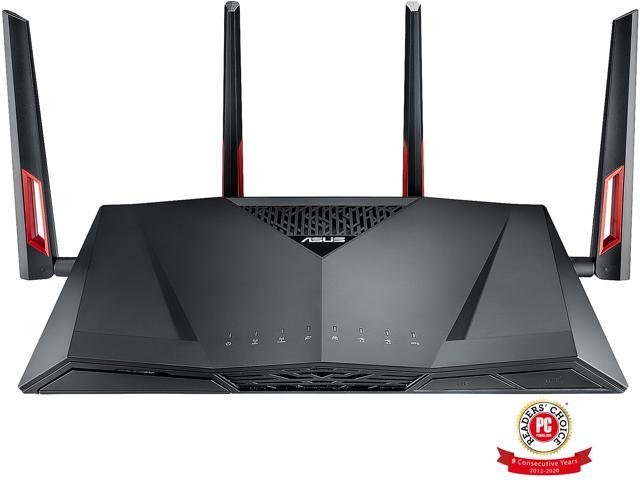 ASUS AC3100 Wi-Fi Dual-band Gigabit Wireless Router with 4x4 MU-MIMO, 8 x LAN Ports, AiProtection Network Security and WTFast Game Accelerator, AiMesh Whole Home Wi-Fi System Compatible (RT-AC88U)