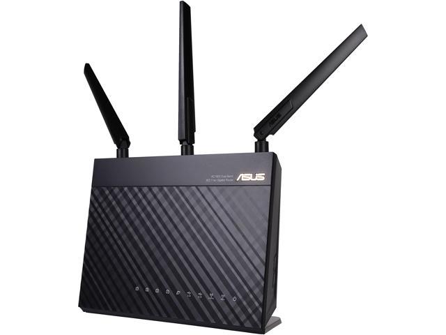 ASUS RT-AC68P Wireless-AC1900 Dual Band Gigabit Router IEEE 802.11ac, IEEE 802.11a/b/g/n AiProtection with Trend Micro for Complete Network Security