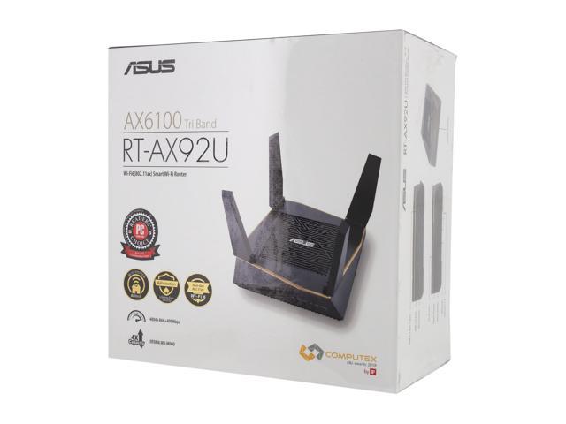Asus RT-AX92U AX6100 Tri-Band Wi-Fi 6 Mesh Router with 802.11Ax 