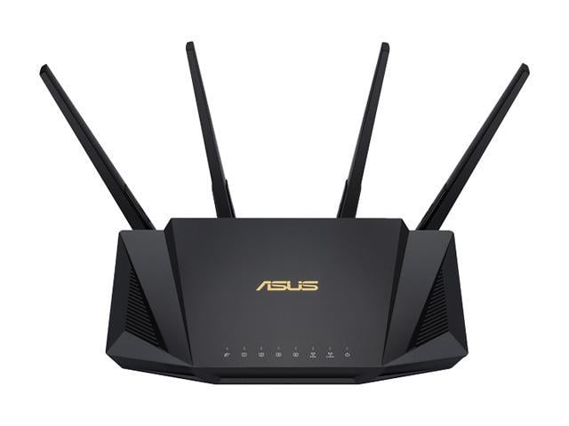 ASUS RT-AX3000 Dual Band WiFi Router, WiFi 6, 802.11ax, Lifetime Internet  Security, support AiMesh Whole-home WiFi, 4 x 1Gb LAN ports, USB 3.0, 