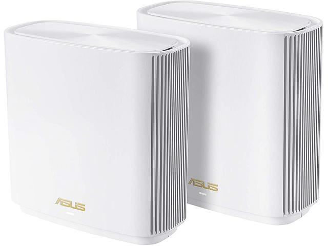 ASUS ZenWiFi AX6600 Tri-Band Mesh WiFi 6 System - Whole Home Coverage up to 5500 sq.ft & 6+ rooms, AiMesh, Included Lifetime Internet Security, Easy Setup, 3 SSID, Parental Control, White (XT8 2PK)