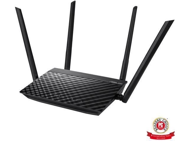 ASUS RT-ACRH12 AC1200 Dual Band WiFi Router with Gigabit LAN ports, 4 Gb LAN ports, VPN, MU-MIMO, Gaming, 4K Streaming, Parental Control