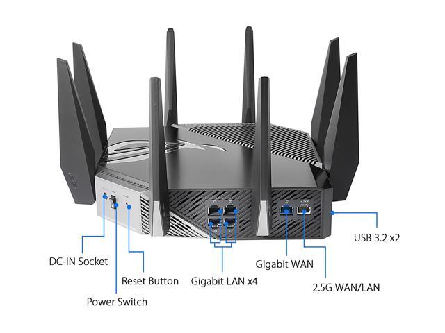 Land spurv Junior ASUS WiFi 6E Gaming Router - Tri-Band Wireless Router - Newegg.com