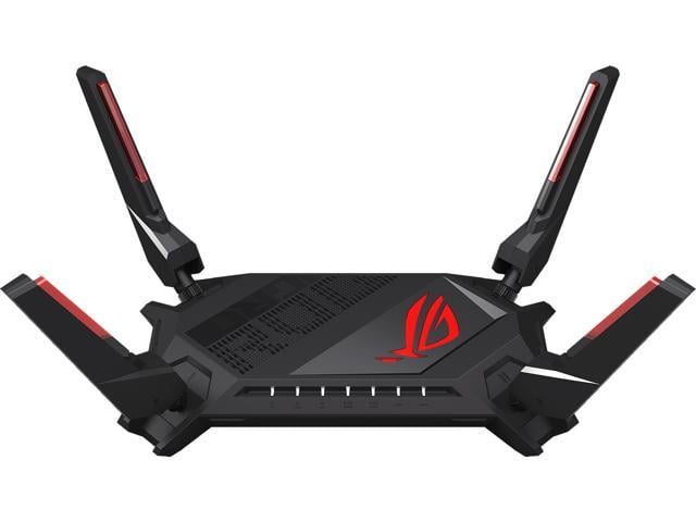 ASUS ROG Rapture GT-AX6000  Dual-Band WiFi 6 (802.11ax) Gaming Router, Dual 2.5G ports, enhanced hardware, WAN aggregation, VPN Fusion, Triple-Level Game Acceleration, free network security and AiMesh support