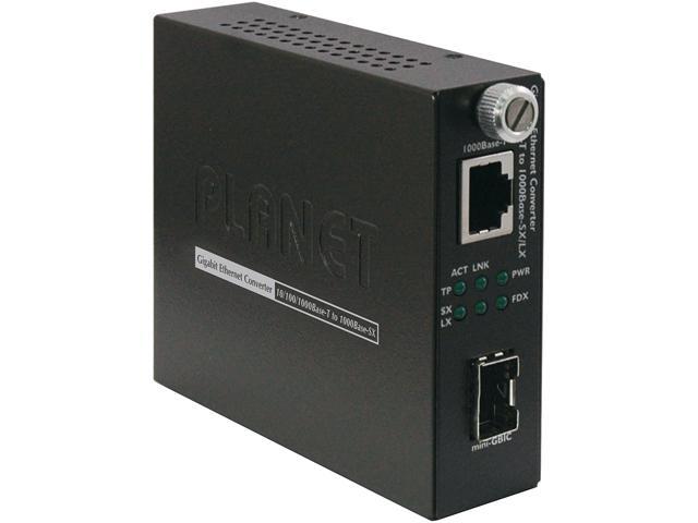 Gigabit Ethernet Media Converter 20km） Singlemode Dual LC Fiber 1.25Gb/s SFP Module to 10/100/1000Base-Tx Fiber Media Converter with a SFP 1000Base-LX Module（1310nm 