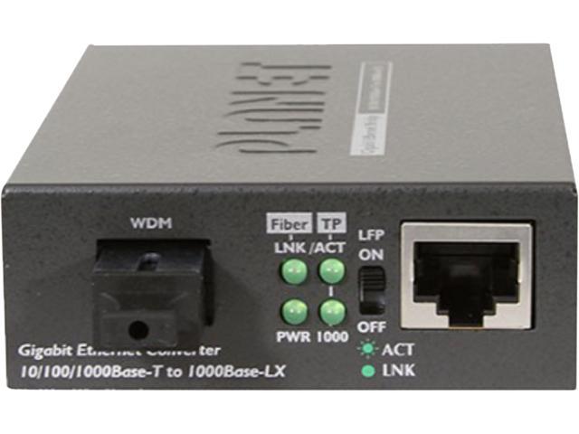 PLANET GT-806B15 10/100/1000Base-TX to 1000FX WDM Bi-directional Media ...