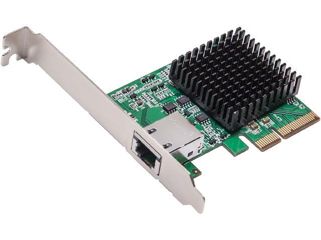 SYBA SD-PEX24055 10 Gigabit 10GBase-T NBASE-T Ethernet PCI-e x4 Network Card (AQTION AQC107 Chipset) 10Gbps PCI-Express x4