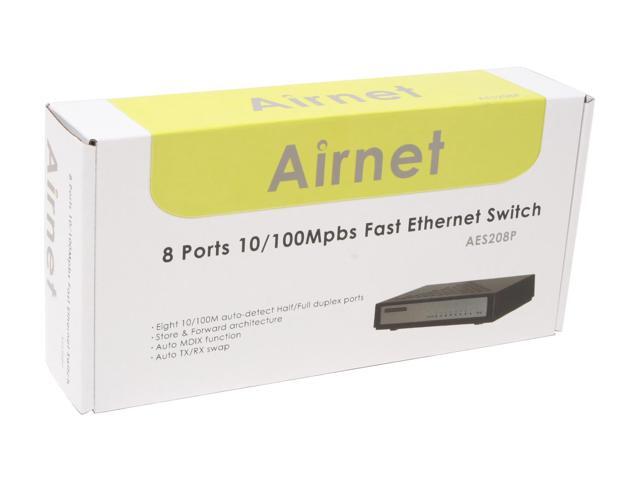 Airnet AES208P Fast Ethernet Switch - Newegg.com