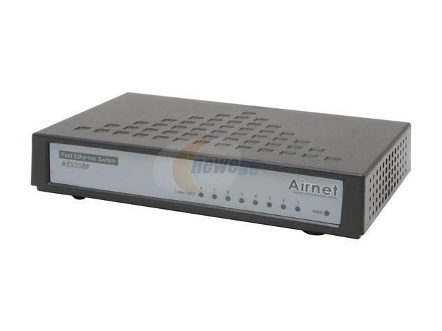 Airnet AES208P Fast Ethernet Switch - Newegg.com