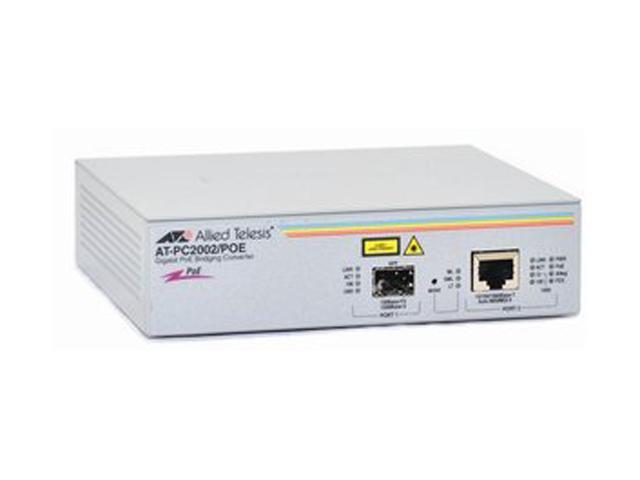Allied Telesis AT-PC2002//POE Plus Gigabit Fiber Media Bridging Converter