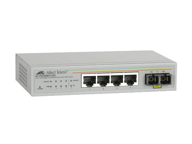 Allied Telesis AT-FS705EFC/SC-60 Switch with 100FX Uplink