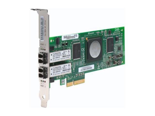 QLogic QLE2462-CK Dual Port Fiber Channel PCI Express Host Bus Adapter 4Gbps PCI-Express 2 x LC
