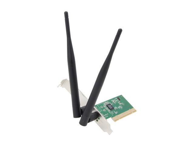 NETIS WF-2118 300Mbps Wireless N PCI Adapter with 5 dBi High Gain Antennas and Low Profile Bracket