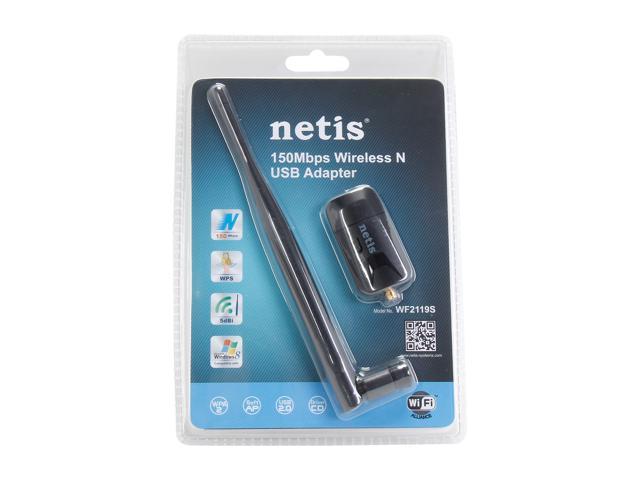 Netis WF-2119S 150Mbps Wireless-N USB Wireless Adapter w/5dBi Antenna-NEW SEAL