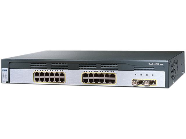 Refurbished Cisco Catalyst 3750 Ws C3750g 24ts S Switch Grade A Newegg Com