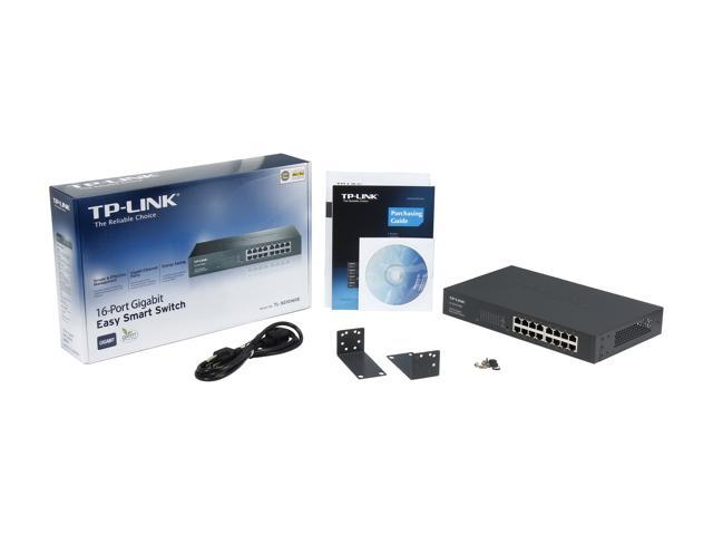TP-Link 16 Port Gigabit Switch | Easy Smart Managed | Plug & Play |  Lifetime Protection | Desktop/Rackmount | Sturdy Metal w/ Shielded Ports |  Support 