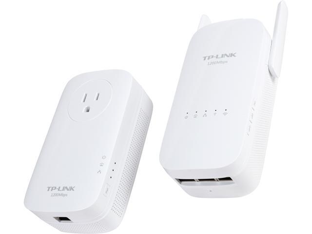 TP-Link AV1300 Powerline WiFi Extender (TL-WPA8630 KIT) - Powerline Adapter with AC1350 Dual Band WiFi, Gigabit Port, 2X2 MIMO with Beamforming, Plug & Play, Power Saving, Ideal for Smart TV