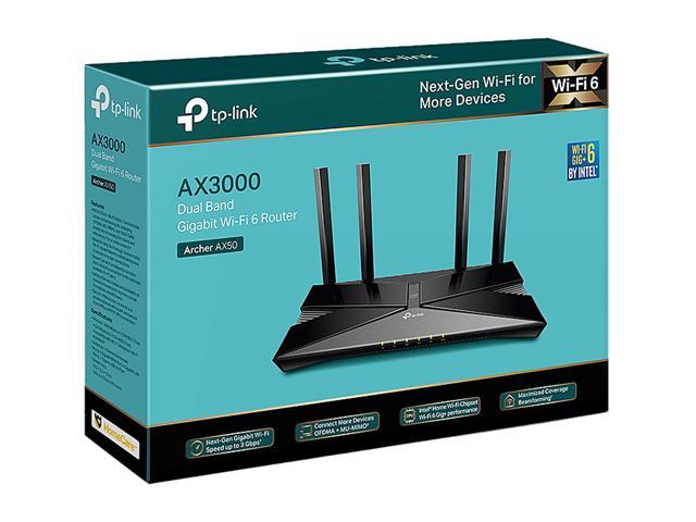 varme Ægte hovedlandet TP-Link WiFi 6 AX3000 Smart WiFi Router (Archer AX50) – 802.11ax Router,  Gigabit Router, Dual Band, OFDMA, MU-MIMO, Parental Controls, Built-in  HomeCare, Works with Alexa - Newegg.com