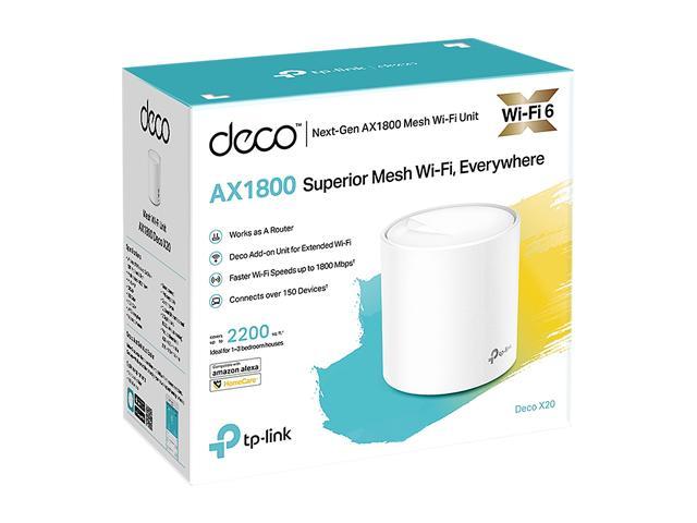 TP-Link Deco WiFi 6 Mesh WiFi System(Deco X20) AX1800 - Covers up