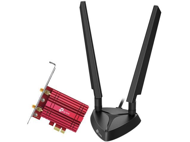 TP-Link WiFi 6E AX5400 PCIe WiFi Card (Archer TXE75E), Tri Band Wireless Adapter with Bluetooth 5.3, WPA3,  MU-MIMO, OFDMA, Heat Sink, Low-Profile Bracket, Supports Windows 11, 10 (64bit)