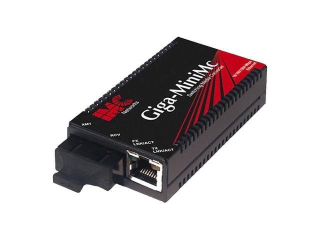 IMC Networks 856-10730 Giga-MiniMc 10/100/1000 Mbps Gigabit Fiber Converter RJ-45 and ST or SC (ST connectors not offered for gigabit speeds)