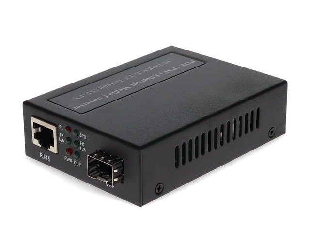 AddOn 10/100Base-TX(RJ-45) to 100Base-FX(LC) MMF 1310nm 2km PoE Media ...